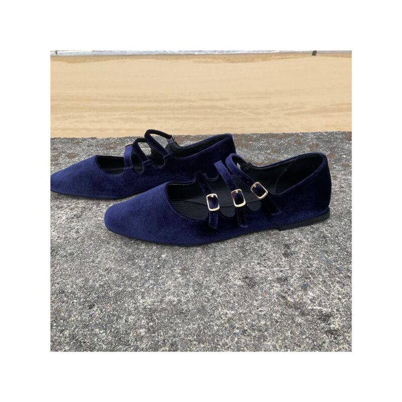 Bailarina Terciopelo Azul