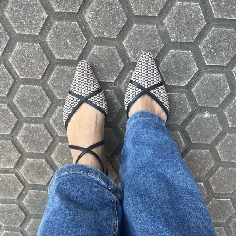 Alma Zapato de Rafia Beige