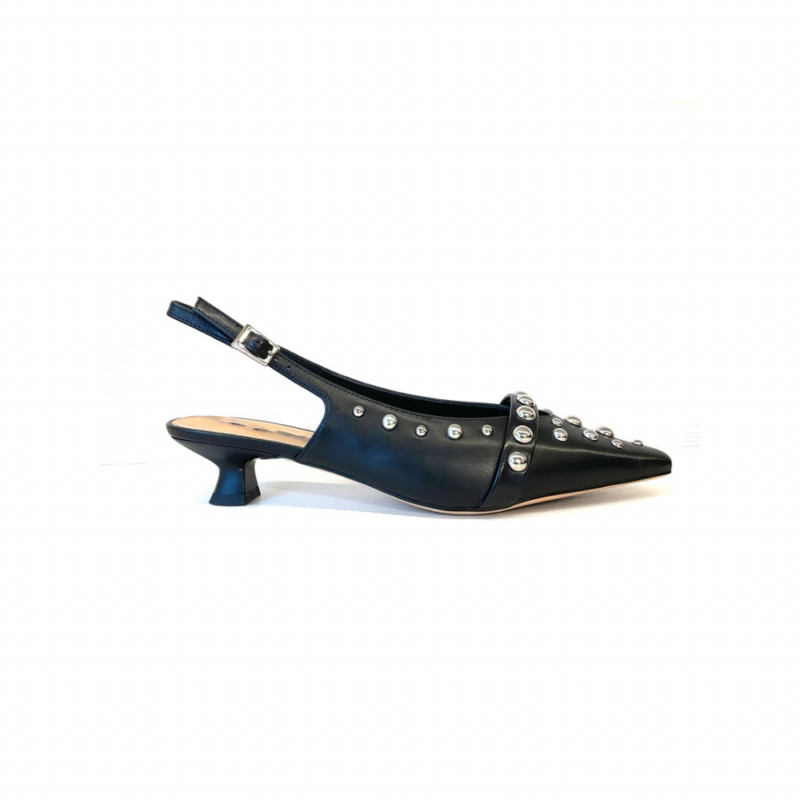 Brenda Zapato Tachuelas Negro