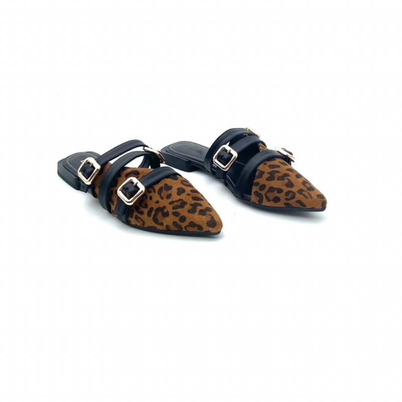 Cheetah Zapato Plano Leopardo