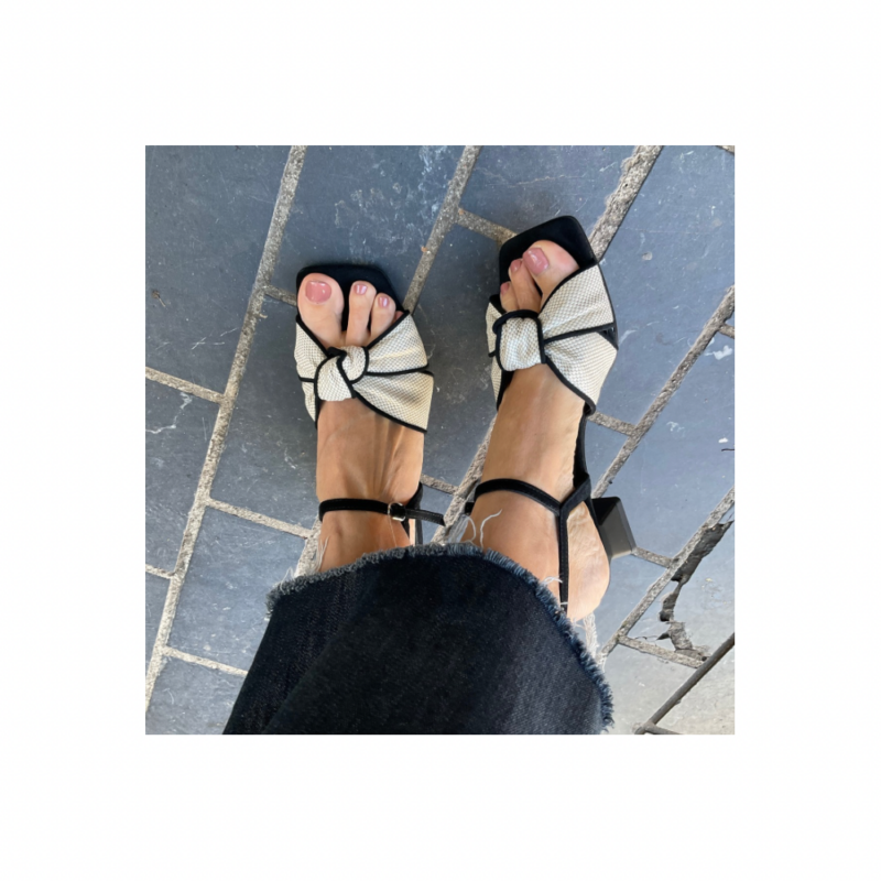 Cannes Sandalia Lazo Blanca