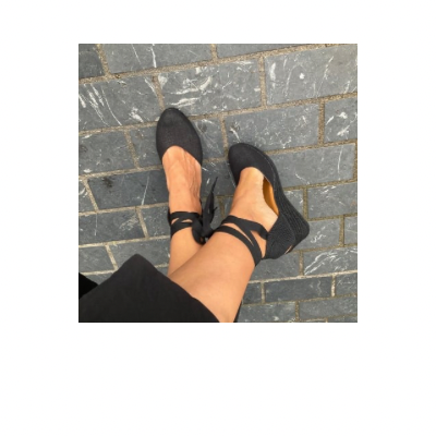 Alpargata Plataforma Negro - Imagen 2